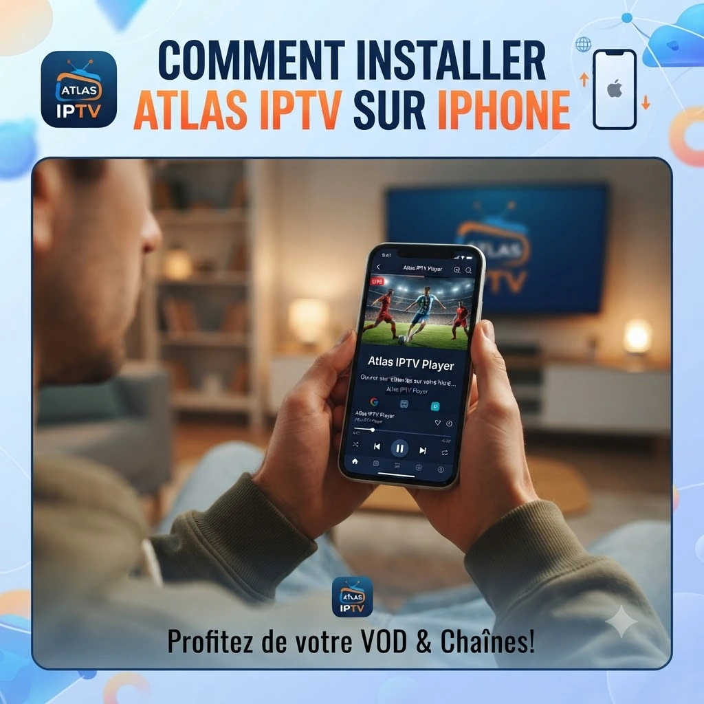 Atlas Pro IPTV installé sur iPhone